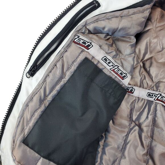 CORTECH LRX Jacket Womens Small White Gray Full Zip Motorcycle Quilted Liner - Picture 4 of 13